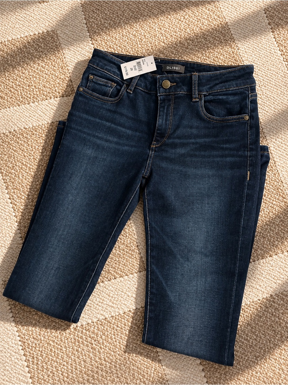 DL1961 Dark Blue Cropped Ankle Jeans